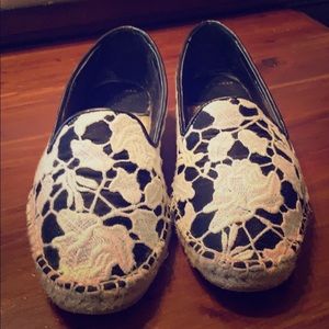 Cole Haan Espadrille Black and White Women’s 8